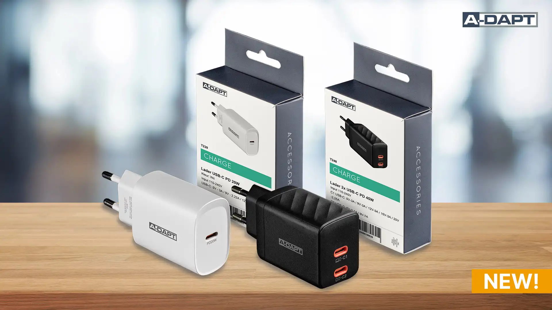 Breid je assortiment uit: ontdek de nieuwe A-DAPT PD laders