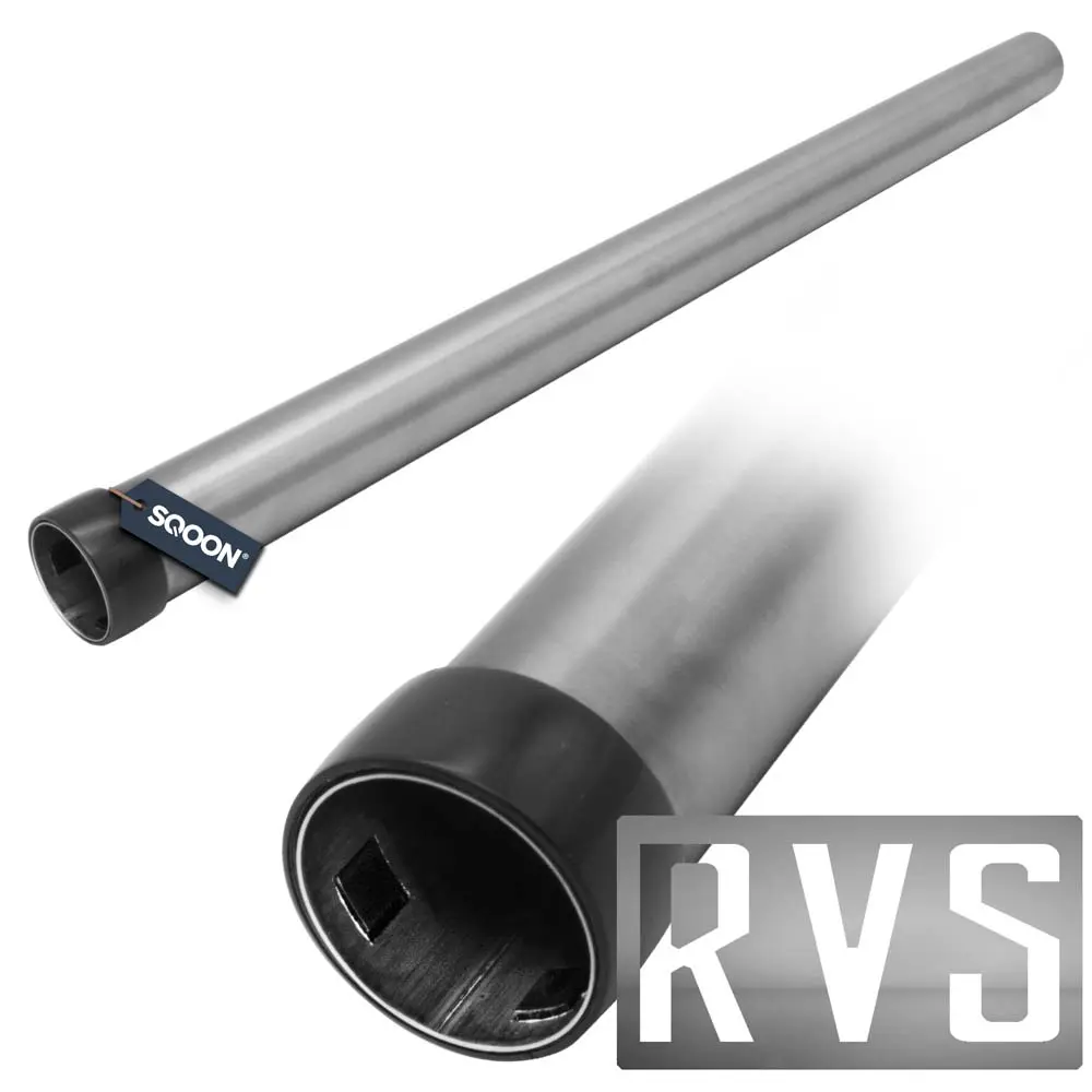 SQOON Zuigbuis 32 mm RVS met ring geschikt voor o.a. Numatic en Taski