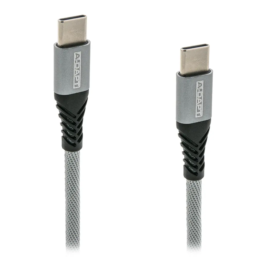 Data en laadkabel USB-C > USB-C 0.5m PRO grijs