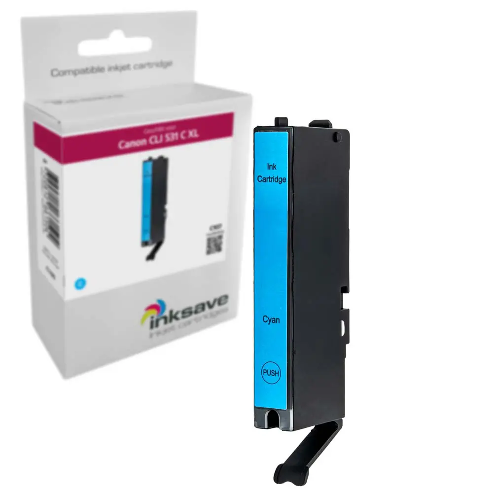 Inksave vervanging voor Canon CLI 531 C XL